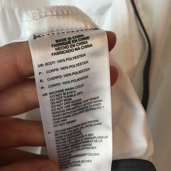 Adidas Essentials Full-Zip Wind Jacket White New - Picture 8 of 8